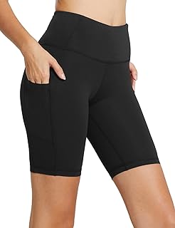 Women's 8"/ 5"/ 3" Biker Shorts High Waist Yoga Workout Gym Running Volleyball Spandex Shorts with Pockets