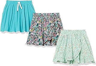 Girls and Toddlers' Knit Skorts, Pack of 3