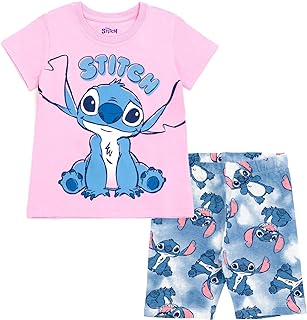 Moana Winnie The Pooh Lion King Pixar Toy Story Lilo & Stitch T-Shirt & Shorts Outfit Set Little Kid to Big Kid