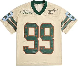 Mens Jersey Y2k Baggy Shirts Graphic Tees Oversized V Neck Tshirts Summer Tops